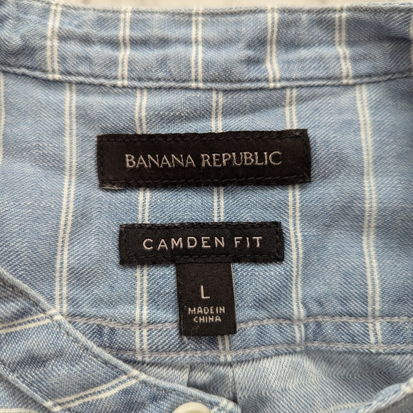 Men's Banana Republic Button Down Shirt Camden Fit size Large - Picture 4 of 5